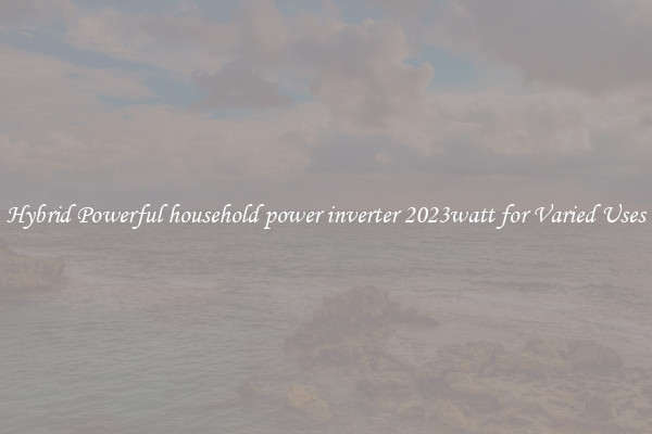 Hybrid Powerful household power inverter 2023watt for Varied Uses
