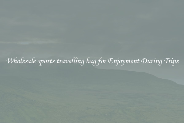 Wholesale sports travelling bag for Enjoyment During Trips