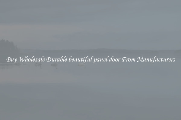 Buy Wholesale Durable beautiful panel door From Manufacturers
