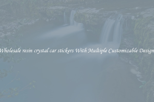 Wholesale resin crystal car stickers With Multiple Customizable Designs