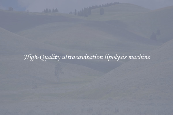 High-Quality ultracavitation lipolysis machine