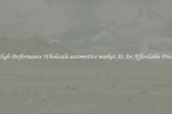 High-Performance Wholesale automotive market At An Affordable Price 