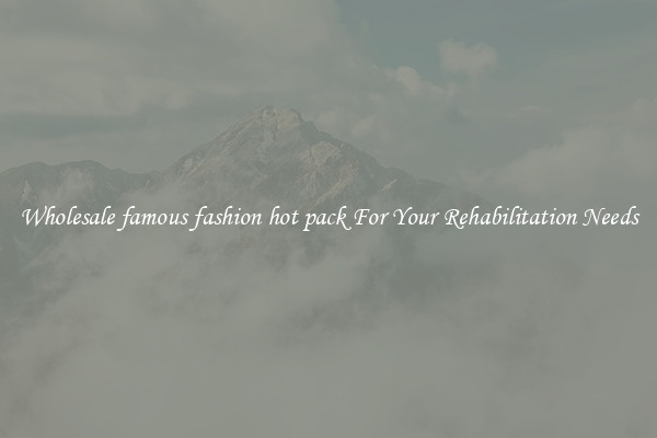 Wholesale famous fashion hot pack For Your Rehabilitation Needs
