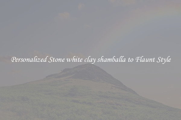 Personalized Stone white clay shamballa to Flaunt Style