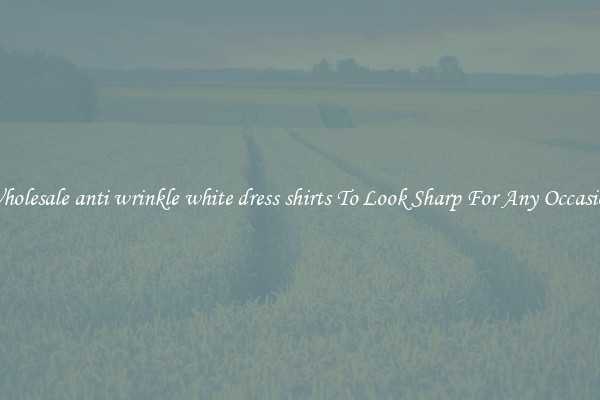 Wholesale anti wrinkle white dress shirts To Look Sharp For Any Occasion