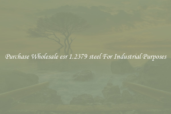 Purchase Wholesale esr 1.2379 steel For Industrial Purposes