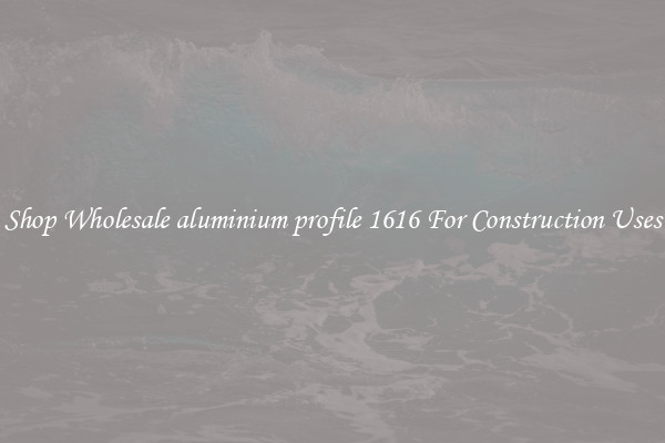 Shop Wholesale aluminium profile 1616 For Construction Uses