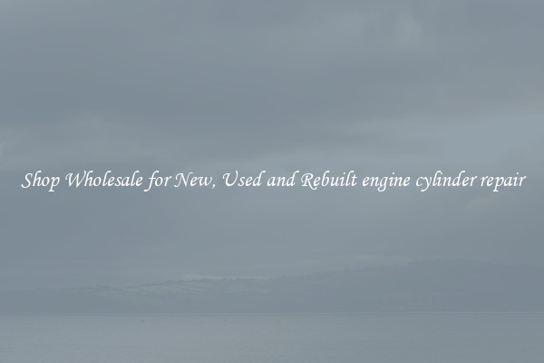 Shop Wholesale for New, Used and Rebuilt engine cylinder repair