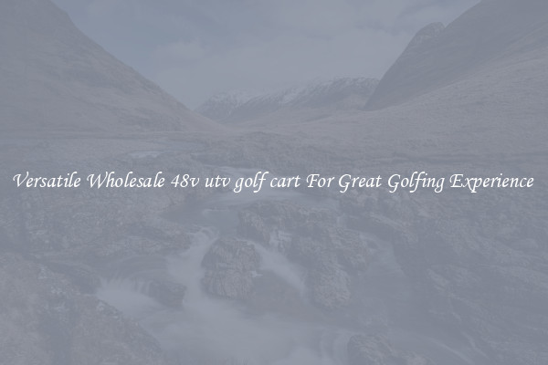 Versatile Wholesale 48v utv golf cart For Great Golfing Experience 