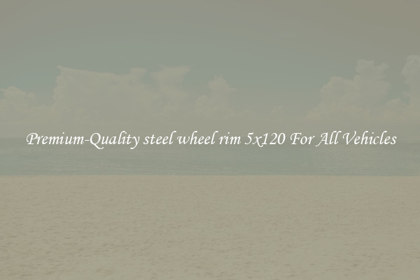 Premium-Quality steel wheel rim 5x120 For All Vehicles