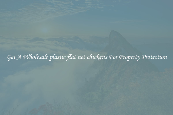 Get A Wholesale plastic flat net chickens For Property Protection