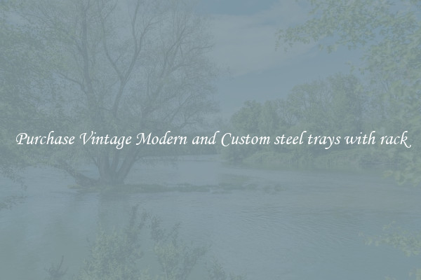 Purchase Vintage Modern and Custom steel trays with rack